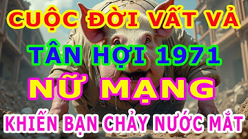 Cuộc Đời Vất Vả, Tuổi Tân Hợi Sinh năm 1971, Nữ Mạng Khiến Bạn Chảy Nước Mắt