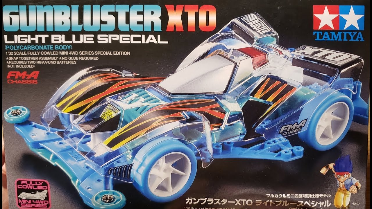 ミニ四駆】ガンブラスターXTO ライトブルースペシャル。 - YouTube