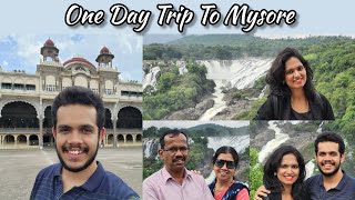 One Day Trip To Bharachukki Falls & Mysore | Kannada Travel Vlog | Ganesh Karanth