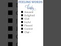 Feeling Words || Happy || #Shorts #feelings
