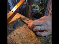 Chair repair cut wood screw plugs technique