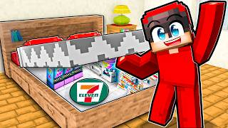 I Built a SECRET 7-11 in Minecraft!