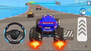 Monster Truck Ultra Mega Ramp Driving #163- Impossible GT Car Stunts Driving-Gadi Game -Android Game