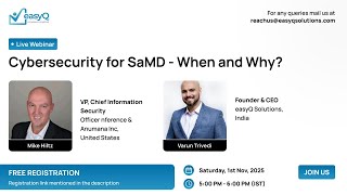 SaMD Cybersecurity Explained: Key Regulatory Insights for Medical Device Software | easyQ Solutions