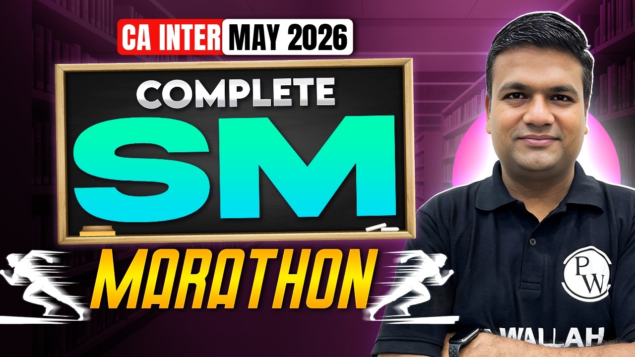 CA Inter SM Marathon May 2026🔥| Complete Strategic Management 🎯| 50/50 ...