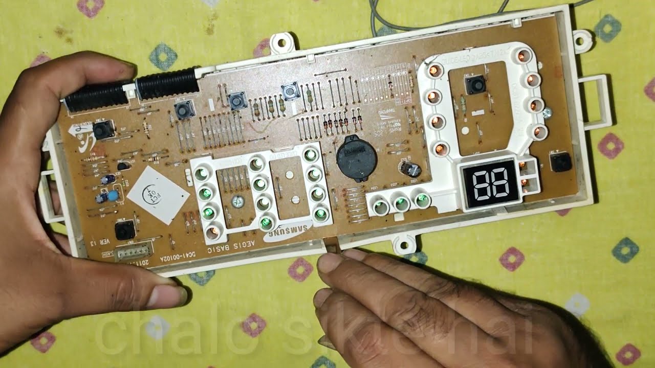 Samsung front load washing machine power panel pcb no power isu solved