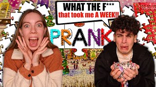 Pushing my BF’s Puzzle OFF THE TABLE!! (he spent 2 weeks on this.. he was MADD!) screenshot 3