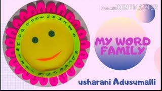 MY WORD FAMILY|English Tlm|Usharani Adusumalli|English Tlm Working Models|Diy paper art Sunflower