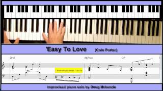 'Easy To Love' (Cole Porter) - solo jazz piano tutorial