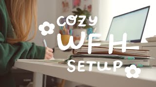 ✿ FLEXISPOT E8 STANDING DESK ✿ cozy WFH setup + review ✧