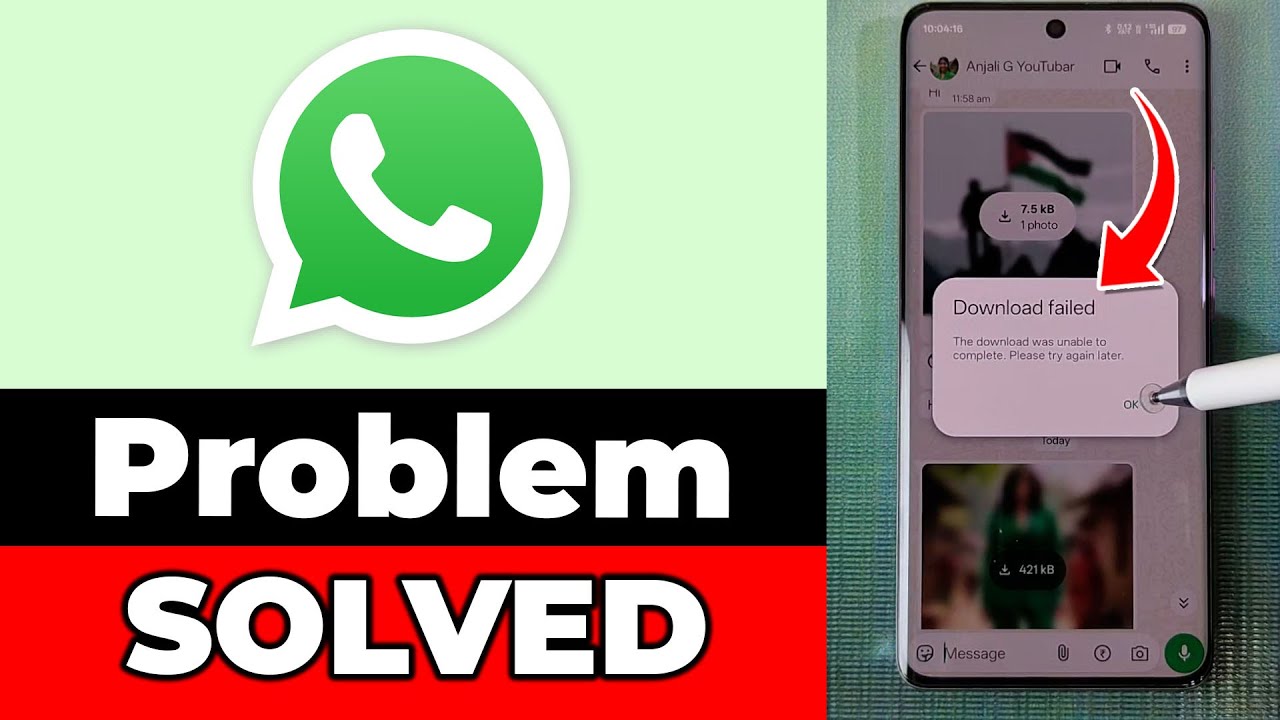 Solved Problem : WhatsApp Photos & Videos Download Failed 2025 - YouTube