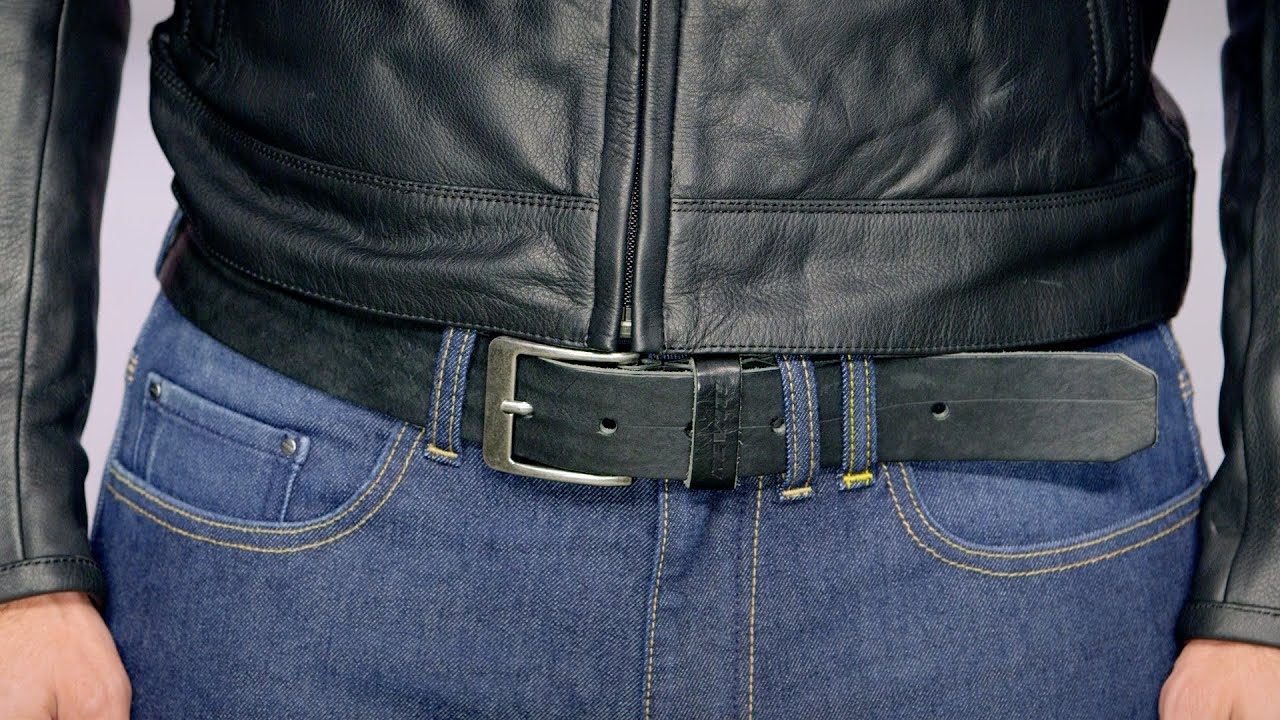 motorcycle jeans belt