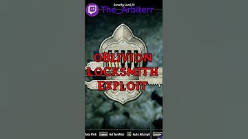 Easy Lockpicking Level 100 In Oblivion