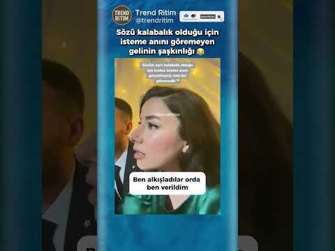 İsteme Anını Göremeyen Gelinin Şaşkınlığı 🤣😁