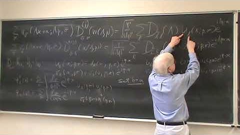 Lecture of 12 September 2018 on Quantum Field Theory at UNM by Kevin Cahill