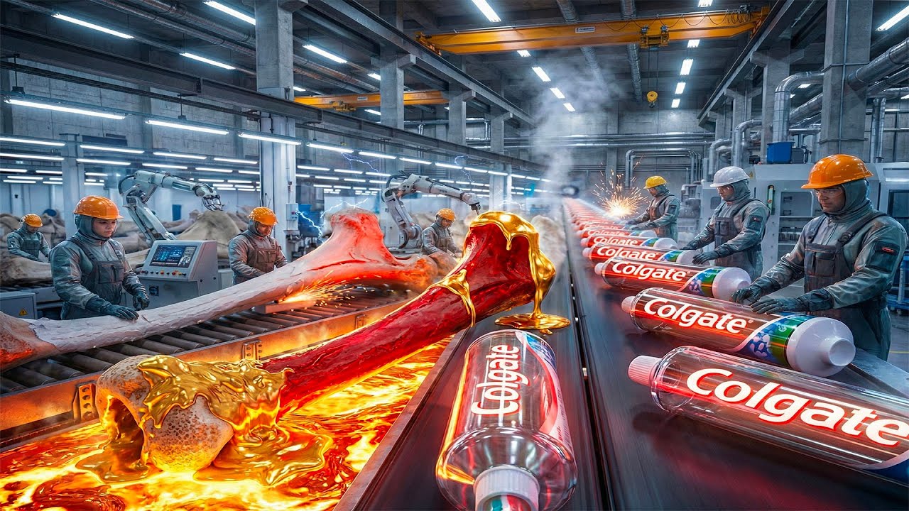 Inside the Toothpaste Factory — From Animal Bones to Toothpaste | Full Process Revealed