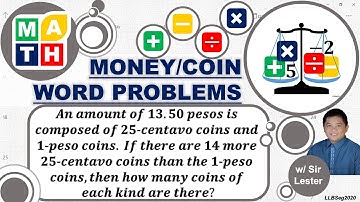 Solving Money or Coin Word Problems (Part 1) - Math 7_U2C3L3_Practice Exercises C