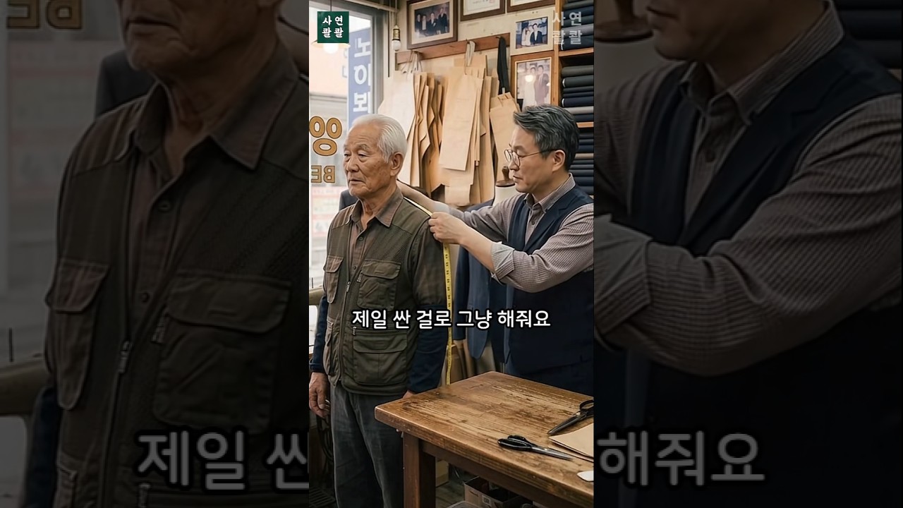 손주 상견례에 가기위해 양복을 맞추려는 철물점 할아버지. #숏드라마 #쇼츠드라마 #시니어드라마 #감동사연