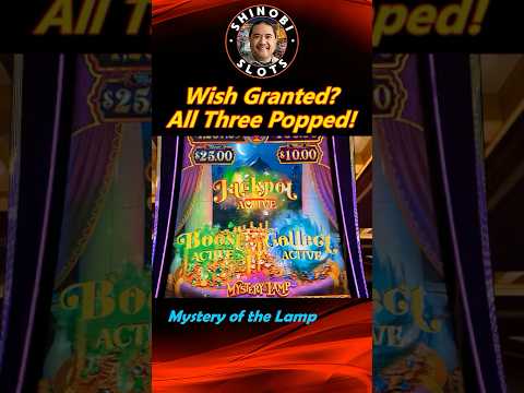 Wish Granted? Triple Pop in Mystery of the Lamp slot! #shortfeed #shorts #triplepop