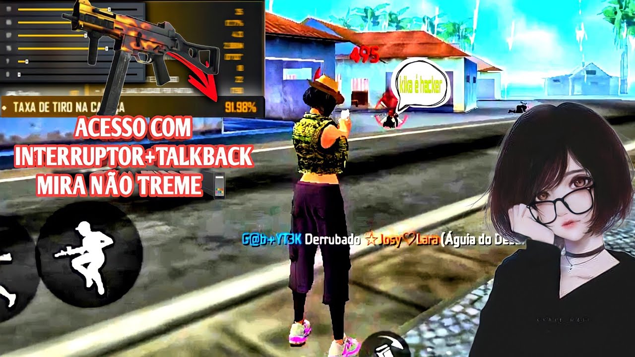 ACESSO COM INTERRUPTOR+TALKBACK⚙️ MELHOR CONFIGURAÇÃO PRA SUA MIRA NÃO TREMER 😃