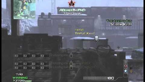MW3 Exploding Barrel Triple Kill - AMAZING!!!
