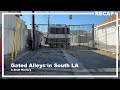 Why does south la have gated alleys  history behind gated alleys in south central los angeles
