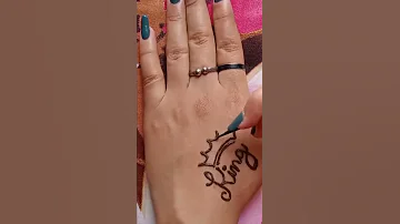 King Tattoo Mehndi Design King Tattoo For Boys King Mehndi Subscribe 