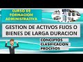 Gestión de Activos Fijos o Bienes de Larga Duración👍👍 - Conceptos, Clasificación y Procedimientos 👌