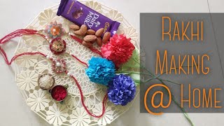 DIY 3 Simple/Easy RAKHI Making @HOME/lockdown|Handmade राखी/Rakhdi|Patch Flower[RAKSHABANDHAN 2020]