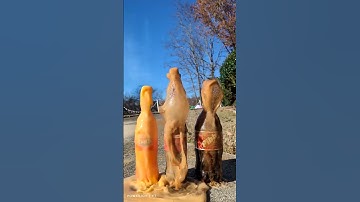 Popular Coke Sodas Vs Mentos 96 (SLOW MO) (Coke, Sprite, Fanta) #satisfying #experiment #asmr