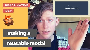 Making a Reusable Modal for React Native Apps