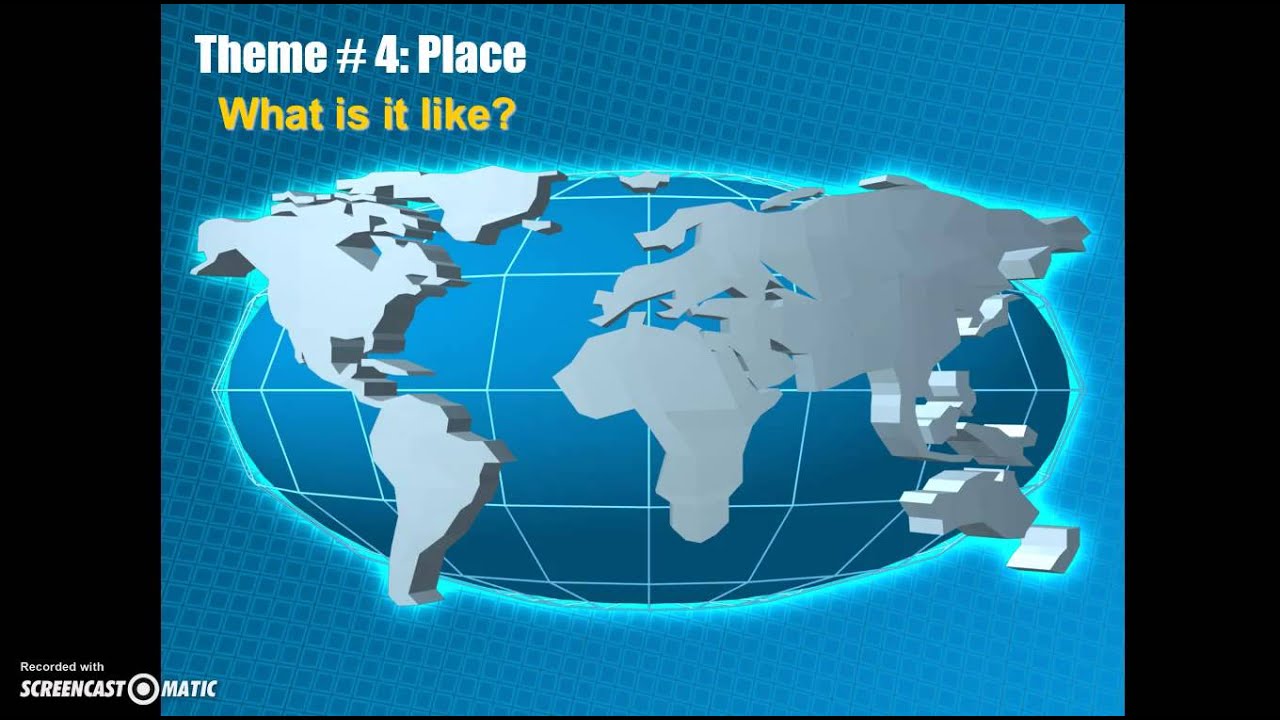 World Geography Unit 1 Lesson 2 Five Themes of Geography YouTube