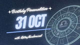 31 October Zodiac Horoscope: Birthday Personality & Traits Revealed