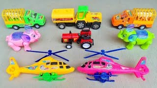 Gadi wala cartoon | toy helicopter video tractor jcb dumper truck | train toy set airplane #cartoon