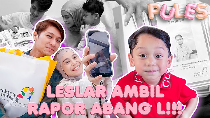 PULES : ABANG L NAIK KELAS!!! PAPA BILLAR & BUNDA LESTI BANGGA!!!