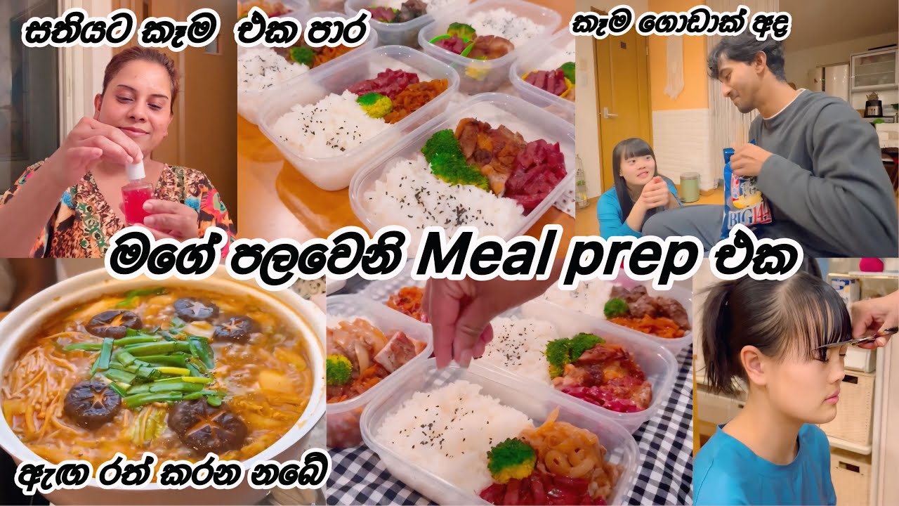 මගේ පලවෙනි  Meal prep එක 🥘| Life in japan 🇯🇵🇱🇰