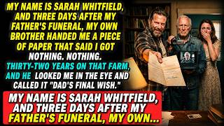 My Brother Forged Dad's Will To Steal The Family Farm — He Forgot Dad Recorded The Real One On Video