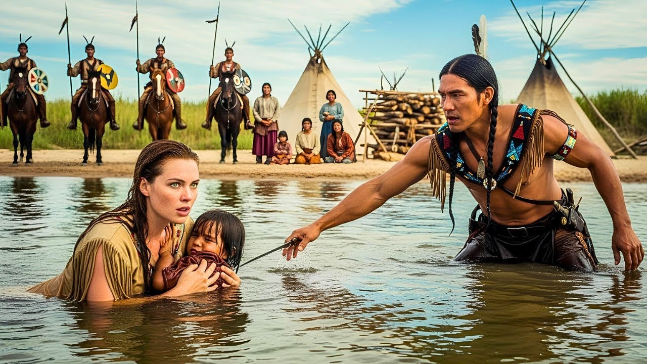 Der Sohn des Komantschen ertrinkt – nur die als Feindin gefangene weiße Frau rettet ihn