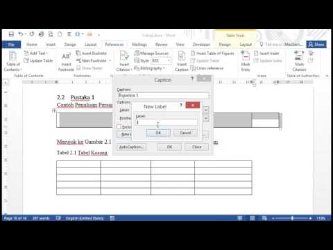 #4 Menulis Persamaan dan Penomorannya | Word 2016