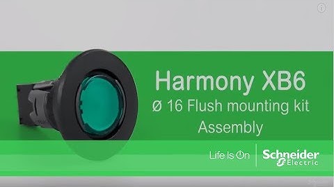 How to Mount Harmony Flush XB6  ø 16 Pushbuttons
