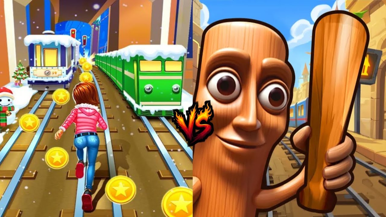 Subway Princess vs Subway Rush | Running Games Gameplay Battle - YouTube