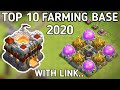 TOP 10 || TOWN HALL 11 (TH11) FARMING BASE WITH LINK | 2020 | TH10 FARMING BASE | CLASH OF CLANS