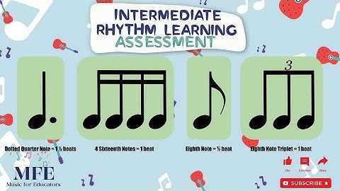 Intermediate Rhythm Reading ASSESSMENT