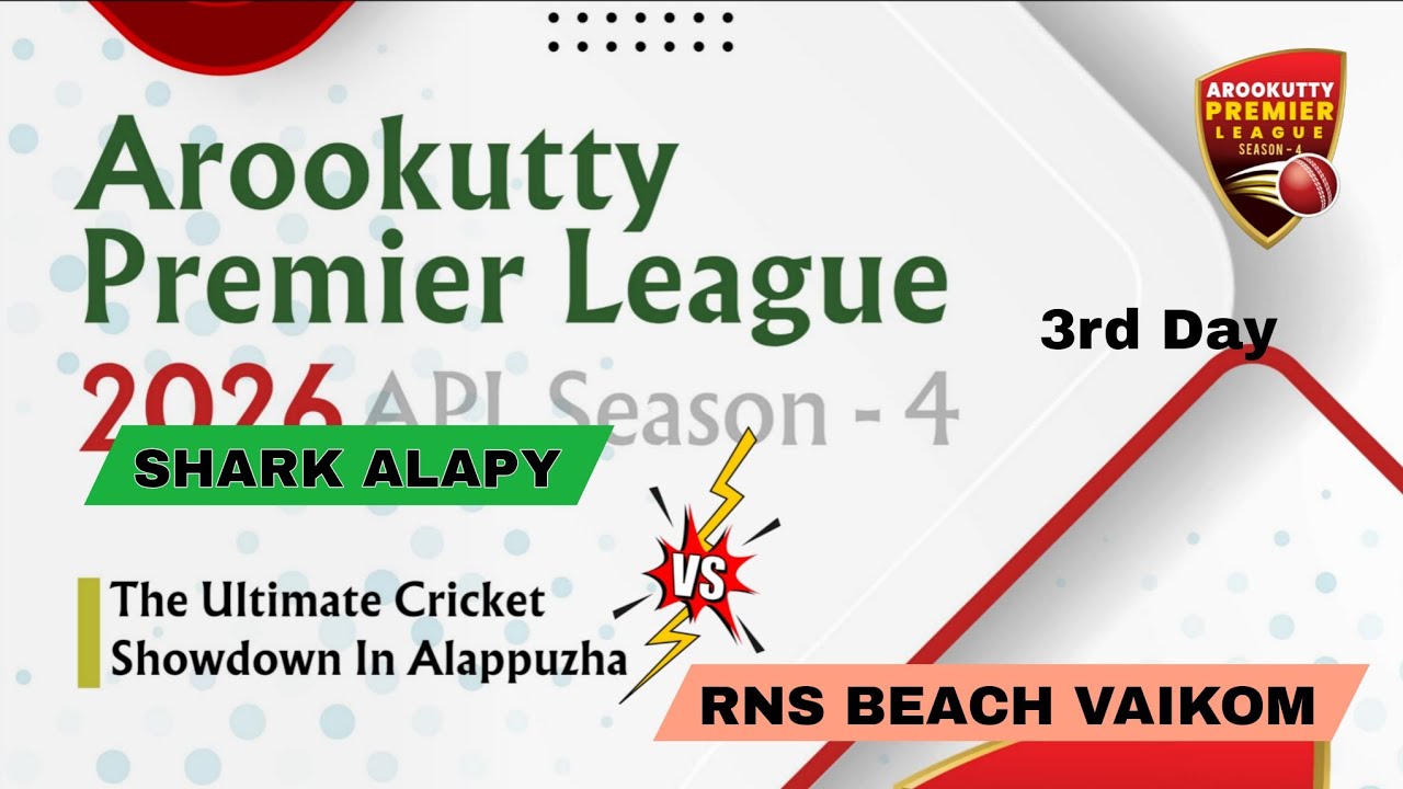 SHARK ALPY vs RNS BEACH VAIKOK | 3rd Day | Arookutty Premier League S-4