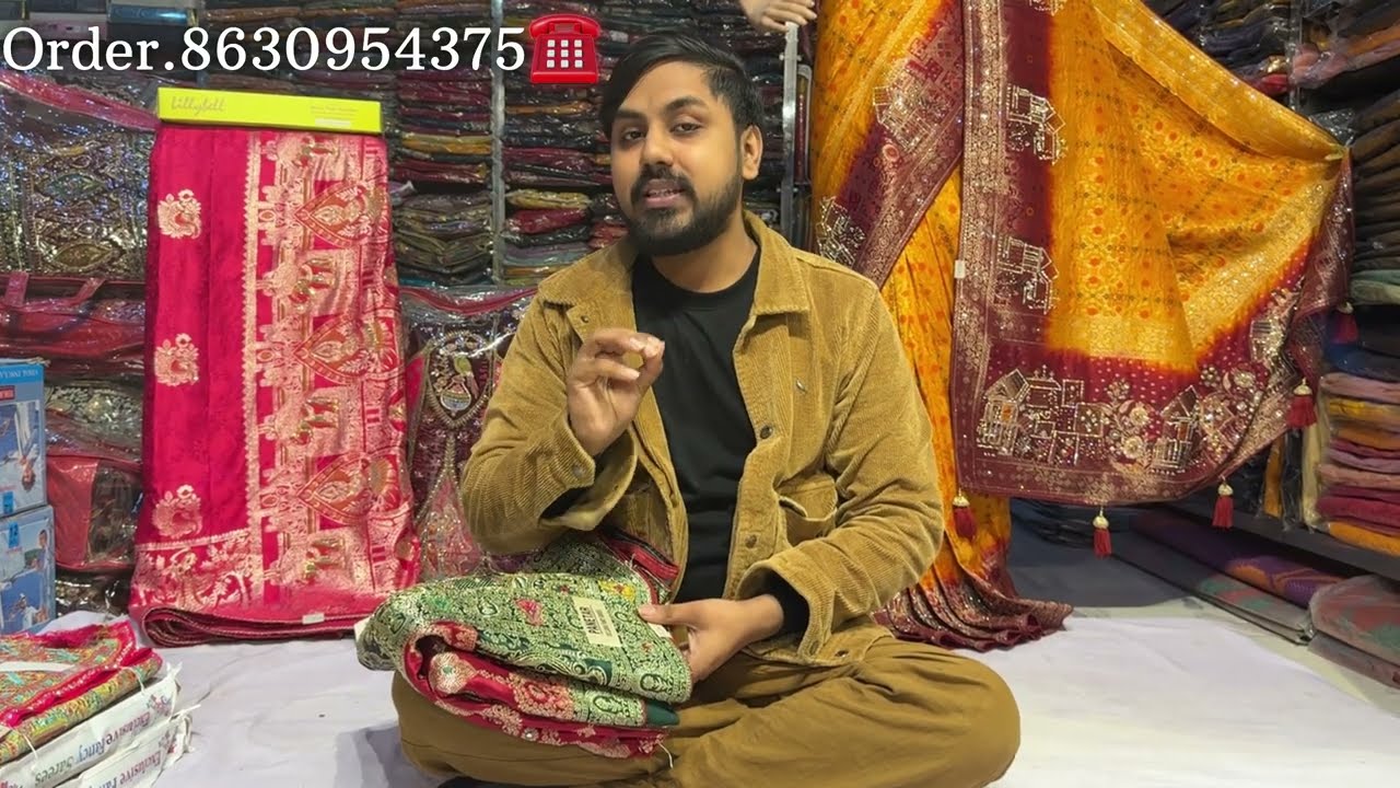 🔥एक बार फिरसे आपकी हैवी डिमांड पर आ चुकी है Wedding Look की Designer साड़ियां अभी Order करें 📞☎️