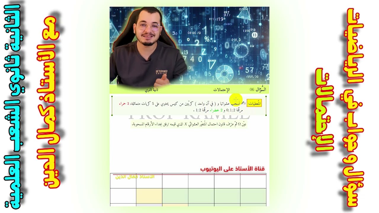 الاحتمالات|| ثانية ثانوي