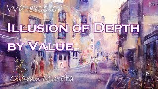 Watercolor Landscape  Depth By Value  Auto Translated Caption By Osamu Murata