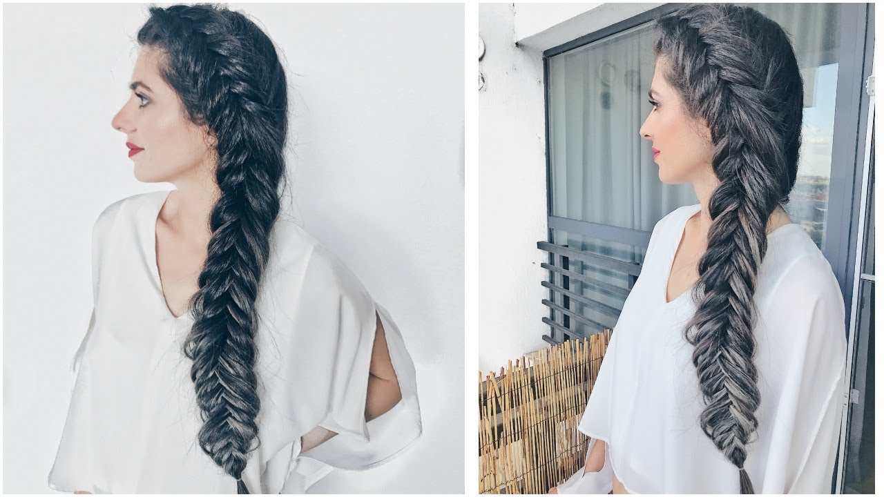 Impletitura Coada De Peste Pe Dos Dutch Fishtail Braid Youtube