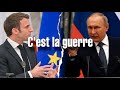 Poutine  macron  cest la guerre que disent les cartes