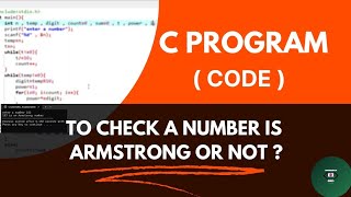 C program to check Armstrong Number | Naruka codes